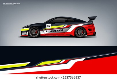 Universal Car wrap livery design vector file eps 10 printable file below