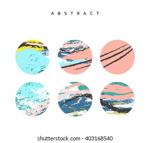 Universal Card .  Abstraction for design . Splashes of colors painted by hand.