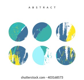 Universal Card .  Abstraction for design . Card template . Splashes of colors painted by hand.