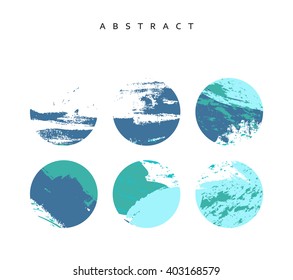 Universal Card .  Abstraction for design . Card template . Splashes of colors painted by hand.