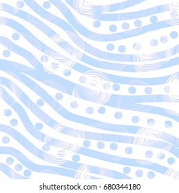 Universal card with cute polka dots and wavy stripes.  Artistic background for wedding, bridal shower,  save the date, banner, brochure, poster, home decor, web, fashion, etc. Vector 
