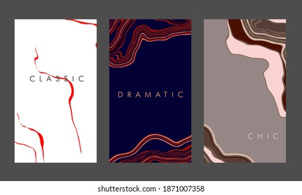 Universal card templates. Abstract background. Modern fashion design. Suitable for advertising, cover, postcard brochure, poster, invitation, leaflet and others.