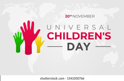 Ilustración de antecedentes del Día Universal del Niño
