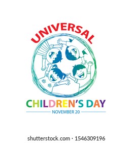 Universal Childrens Day November 20 Stock Vector (royalty Free 