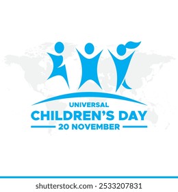 Universal Children's Day. November 20, Universal Children’s Day. Children’s Day creative concept.banner, post, ads, poster design template.