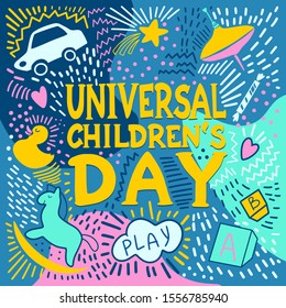 
Universal Children's Day.
Vector illustration.
Purpose: poster, postcard, flyer.