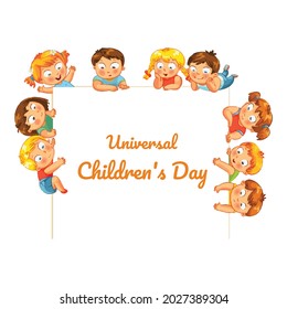 Universal Children's Day, Vector illustration design.