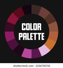 Universelle Farbpalette. Farbkreis. Vektorgrafik
