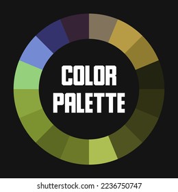 Universelle Farbpalette. Farbkreis. Vektorgrafik