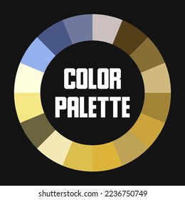 Universal color palette. Color circle. Vector illustration