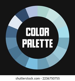 Universal color palette. Color circle. Vector illustration