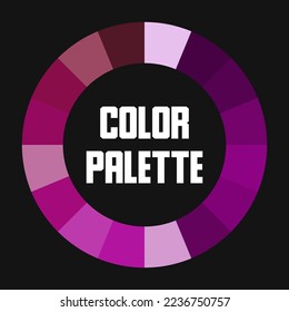 Universal color palette. Color circle. Vector illustration
