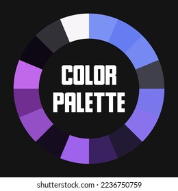 Universal color palette. Color circle. Vector illustration