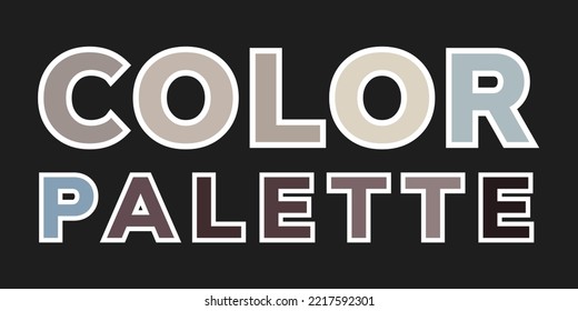 Universal color palette for design. Vector