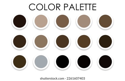 Paleta de colores universal para el diseño. Ilustración del vector