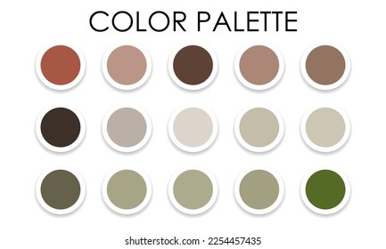 Universal color swatches. Color palette. Vector illustration