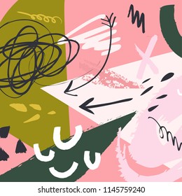 Universal creative background. Unique stylish modern design for posters, cards, mugs, clothes and other. Vector Illustration, clipart.