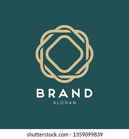 Universal creative premium symbol. Elegant ornament logo icon. Universal ornament design