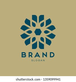 Universal creative premium symbol. Elegant ornament logo icon. Universal ornament design