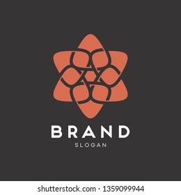 Universal creative premium symbol. Elegant ornament logo icon. Universal ornament design