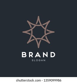 Universal creative premium symbol. Elegant ornament logo icon. Universal ornament design