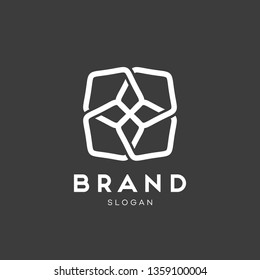 Universal creative premium symbol. Elegant ornament logo icon. Universal ornament design
