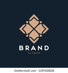 Universal creative premium symbol. Elegant ornament logo icon. Universal ornament design