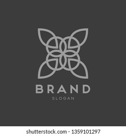 Universal creative premium symbol. Elegant ornament logo icon. Universal ornament design