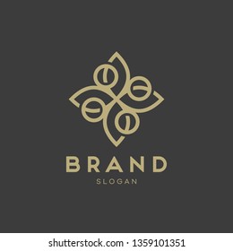 Universal creative premium symbol. Elegant ornament logo icon. Universal ornament design