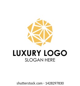 Universal cross ornament logotype. Abstract line creative logo icon design.