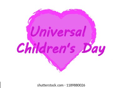 Universal day of the child in heart.