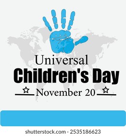 Universeller Kindertagesvektor | Kreatives Konzept vom 20. November | Happy Children's Day Banner Poster Design