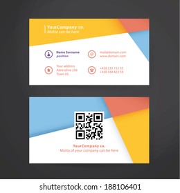 Universal decorative template for business card. Modern design