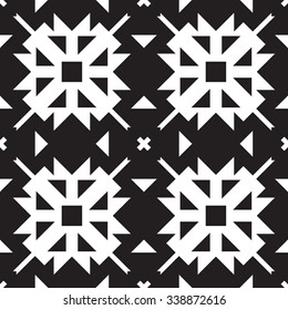Universal different geometric seamless patterns. You can use vector monochrome ornaments for wallpaper, pattern fills, web page background,surface textures