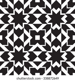 Universal different geometric seamless patterns. You can use vector monochrome ornaments for wallpaper, pattern fills, web page background,surface textures