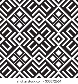Universal different geometric seamless patterns. You can use vector monochrome ornaments for wallpaper, pattern fills, web page background,surface textures