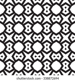 Universal different geometric seamless patterns. You can be used vector monochrome ornaments for wallpaper, pattern fills, web page background,surface textures