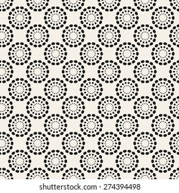 Universal different vector seamless pattern. Endless texture can be used for wallpaper, pattern fills, web page background, surface texture. Monochrome geometric ornament.