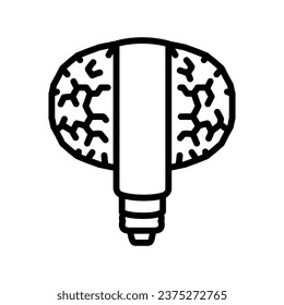 Universal Disco Lamp black line icon. Pictogram for web page, mobile app, promo.