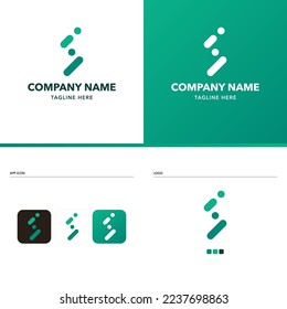 Logo universal elegante. Cobrando energía verde. Aplicación. Logo de tipo creativo premium de negocios. Símbolo gráfico mínimo para la identidad tecnológica. Monograma para negocios, internet, tienda online, logística