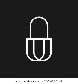 Universal elegant vector sign design. simple logo for company