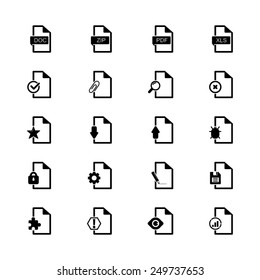 Universal File Icon Set. Vector