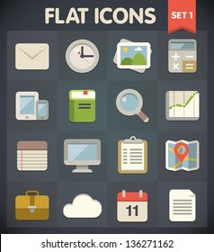 Universal Flat Icons for Web and Mobile Applications Set 1