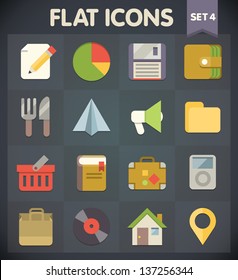 Universal Flat Icons for Web and Mobile Applications Set 4