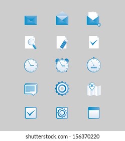 Universal flat icons for web and mobile applications
