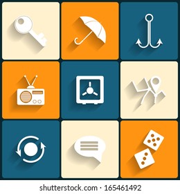 Universal Flat Icons for Web and Mobile Applications