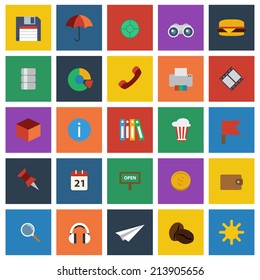  Universal Flat Icons for Web and Mobile Applications 
