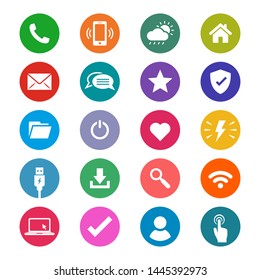 Universal Flat Style Icons For Web and Mobile