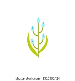 Universal Flower icon to use in web and mobile UI, ecology basic UI element. Vector Flat colorful flower icon isolated on white background.