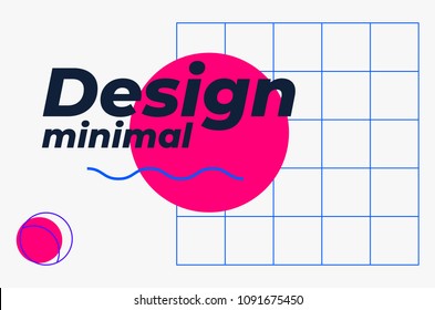 Universal geometric colorful trend background with bright bold lineal design elements composition. Magazine, leaflet, billboard, sale template